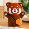 Red Panda Simulation Standing Squat Satchel Fruit Vegetable Series Soft Cartoon Animals Plush Pillow Children Xmas Gifts Anime
