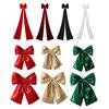 Christmas Bow Decoration Velvet Tree Topper Bow for Christmas Tree Wreath Home Room Wall Backdrop Decor