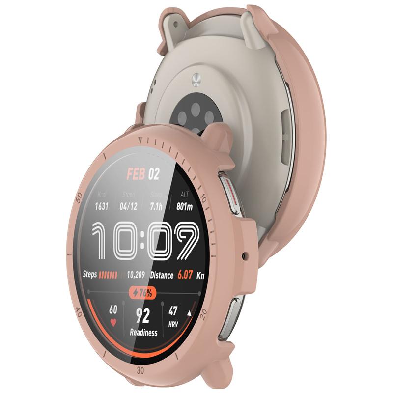 Чехол из закаленного стекла PC+ для умных часов Amazfit Active2, ремешок, защитная оболочка, полное покрытие, аксессуары для экрана