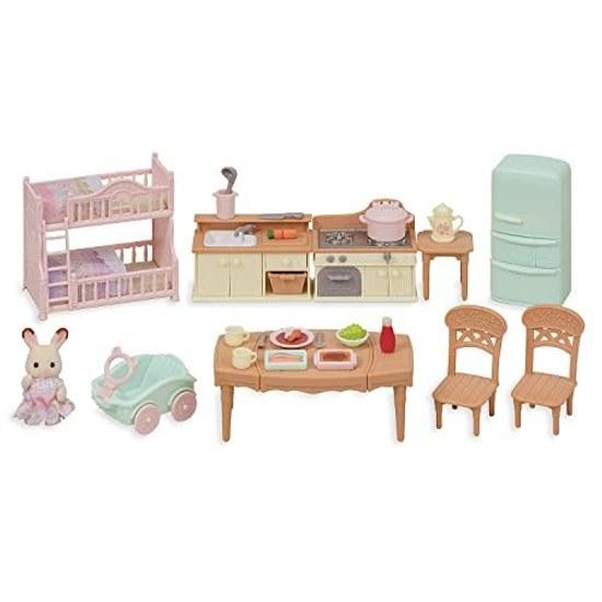 Кукла Sylvanian Families Набор мебели Большой дом Красная крыша Мебель - Кухня Se-210 Сертификация ST Mark 3 года и старше