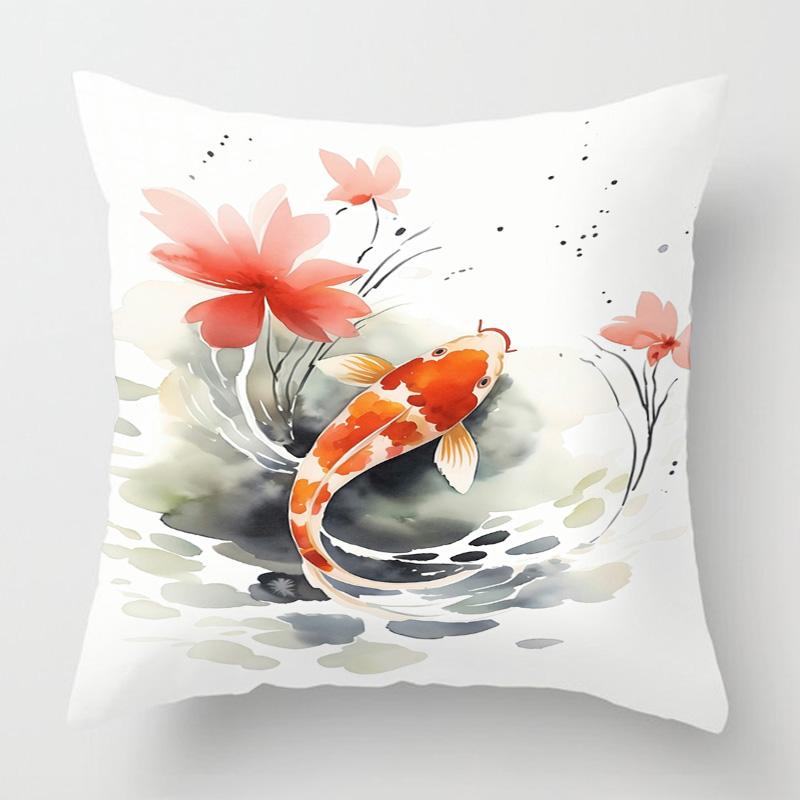 Marine Life Theme Pillow Case Home Living Room Sofa Decorative Cushion Cover 45X 5Cm 50X 50Cm Machine Washable Beach Style