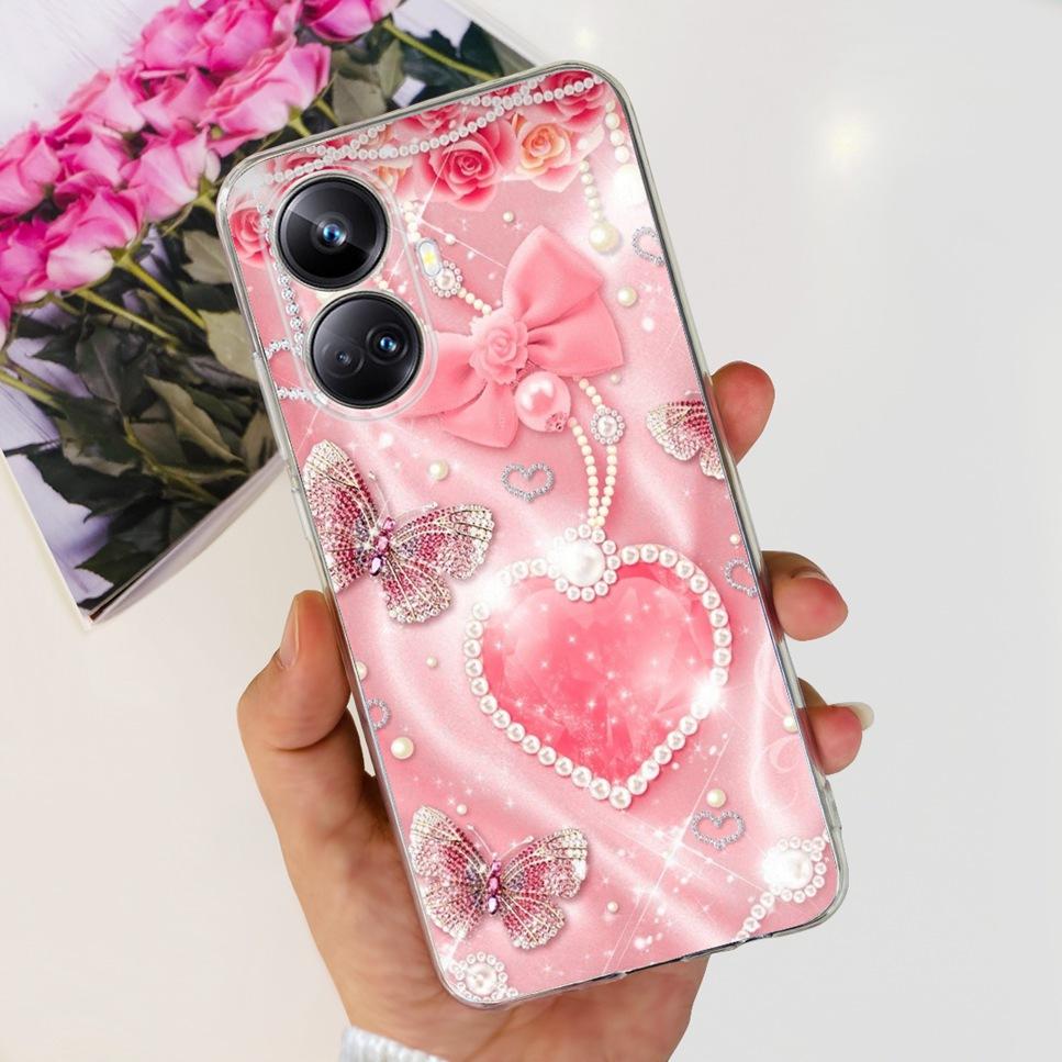 For Realme 10 Pro+ 6.7" RMX3687 Case Cute Cartoon Astronaut Cat Soft Silicon TPU Cover For Realme 10 Pro Plus Bumper Phone Case
