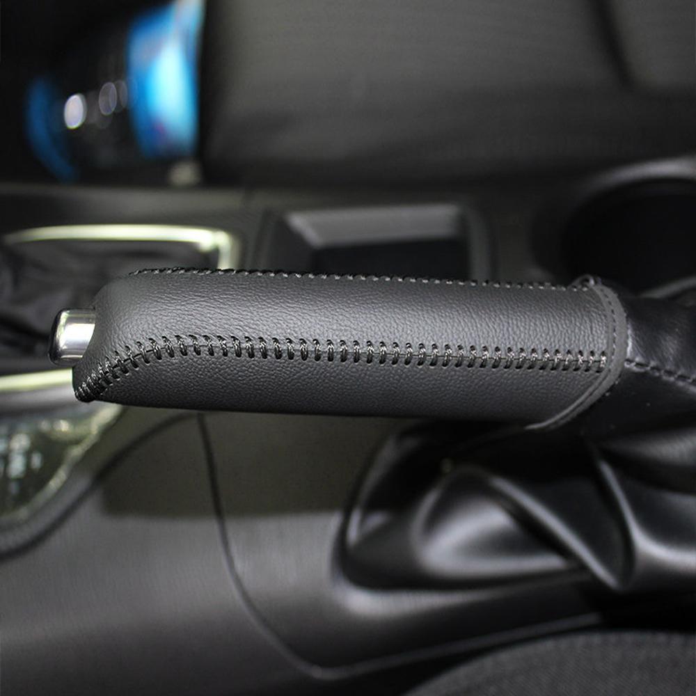 Кожаная накладка на ручку КПП и ручник для SEAT Altea Toledo MK1 MK2 Ibiza Cupra Leon Cupra для Skoda Fabia Rapid hxqgn22
