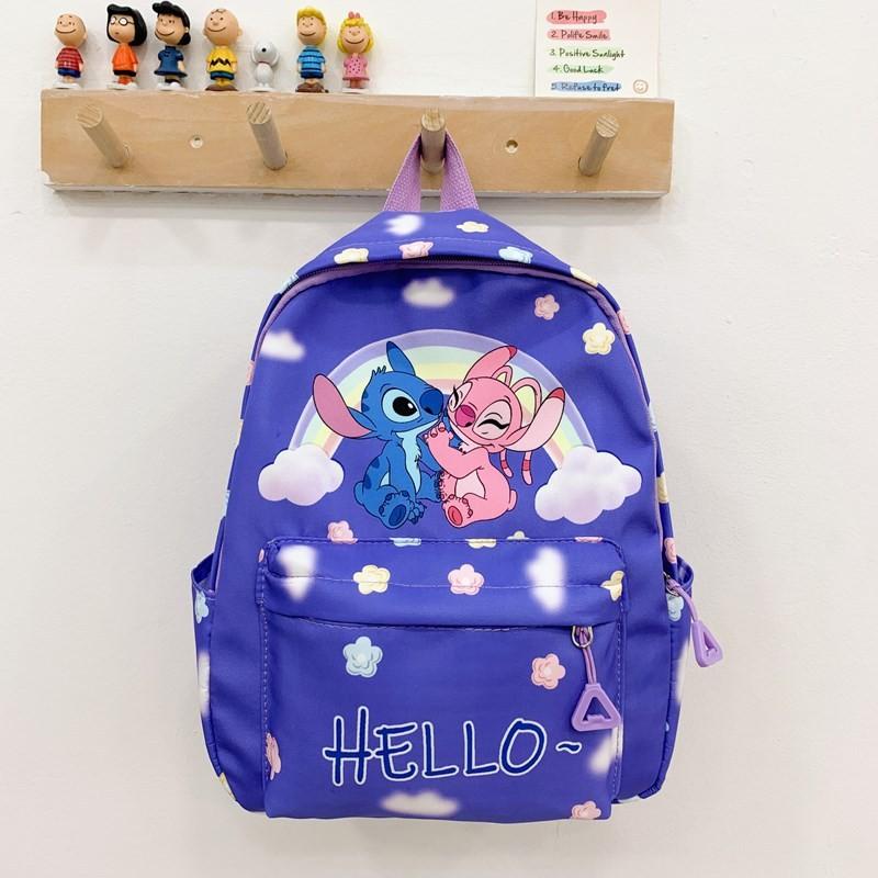 Angel Heart Ice Cream Rainbow Cartoon Printed Children Backpack
