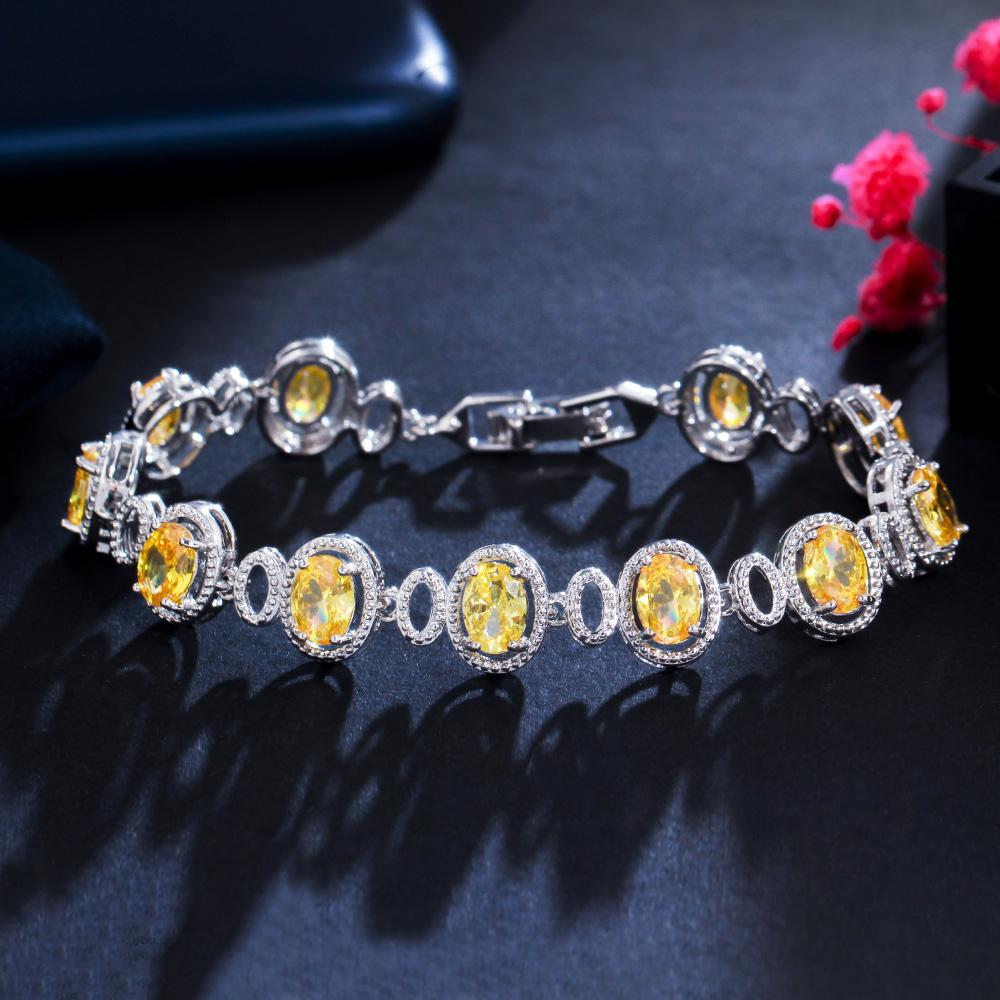 CMM Нежный овальный фиолетовый круглый теннисный браслет с кубическим цирконием