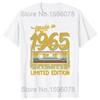 Cassette Vintage 1965 59th 59 Years Old Birthday Party Men T Shirts Limited Edition Retro Graphic Tee  Classic T-shirts