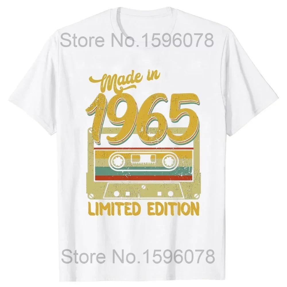 Cassette Vintage 1965 59th 59 Years Old Birthday Party Men T Shirts Limited Edition Retro Graphic Tee Classic T-shirts