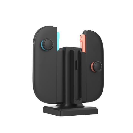 Зарядная док-станция для Nintendo Switch 2 Joy-Con 4-в-1 Зарядная база для игрового контроллера 4-портовое магнитное зарядное устройство для геймпада Зарядная станция со светодиодным индикатором