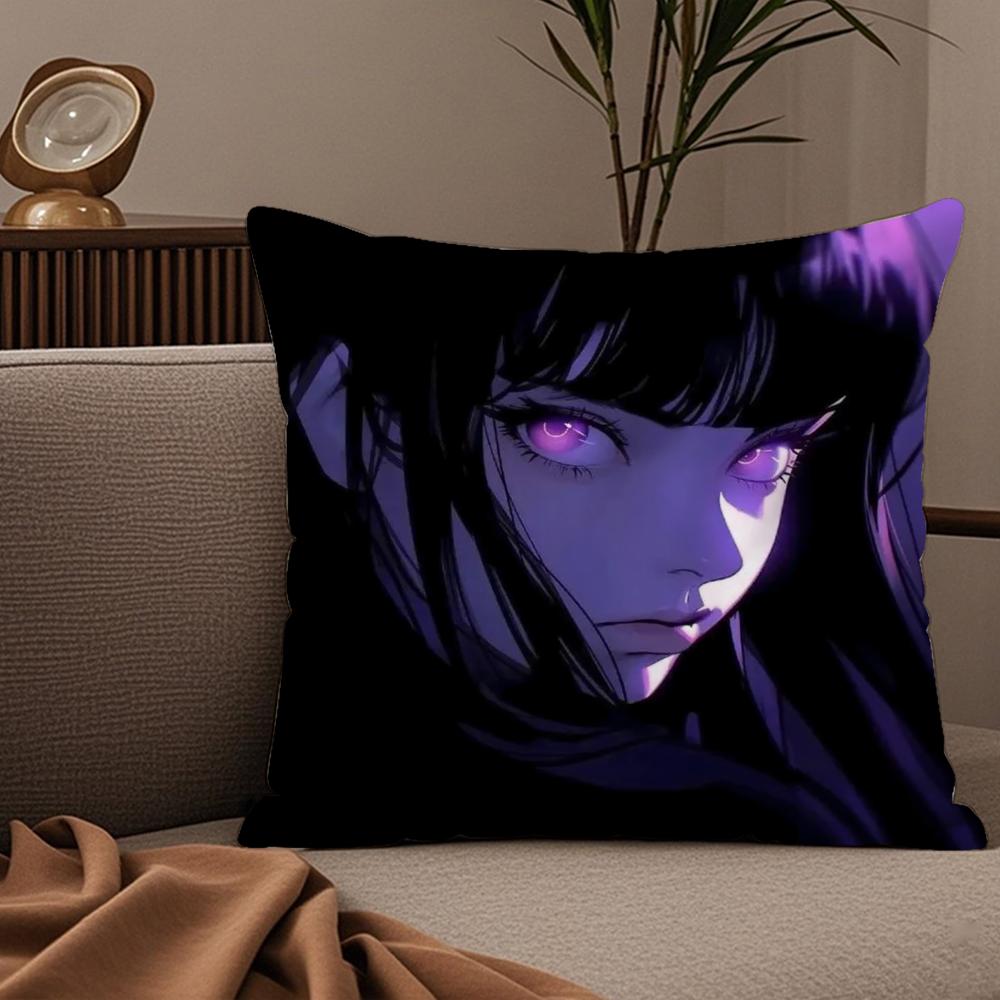 Cool HHyuga HHinata Pillow Case Silky elegant Comfort Sofa Bed Invisible zipper