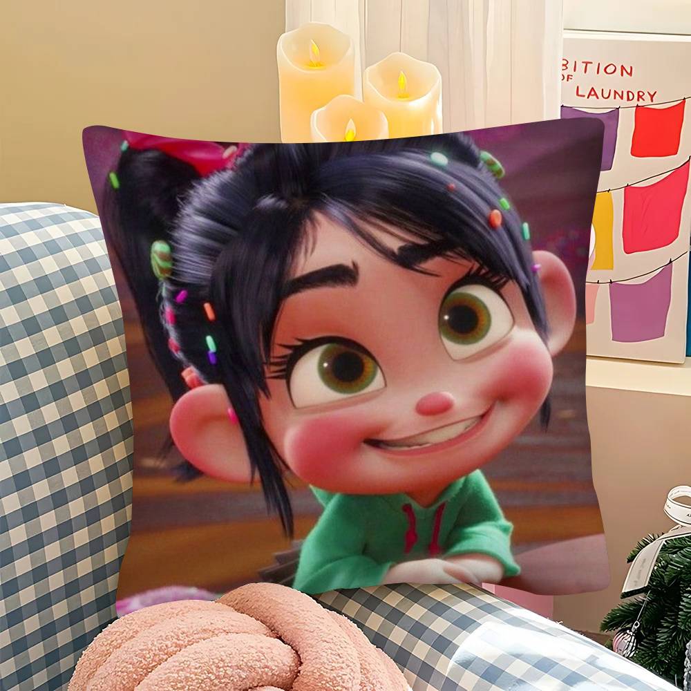 1 шт. Милая наволочка A-Wreck-It Ralph-H Модная квадратная наволочка Спальня Диван Комната Ins Декор Отдых