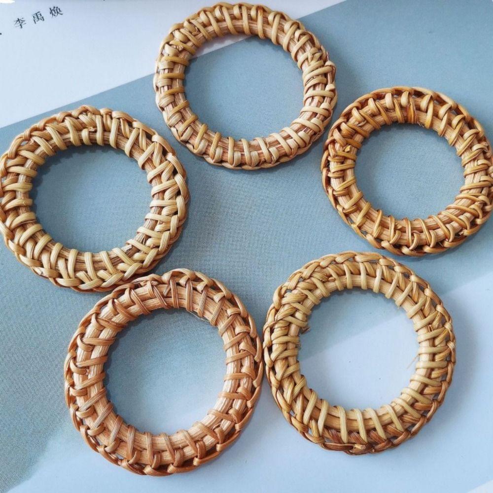 Boho Style Rattan Napkin Holders Woven Texture Dinner Serviette Holder Home Decor