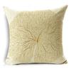 Nordic Style Golden Leaf Simple Bedside Cushion Cover Living Room Sofa Decoration Pillowcase 4040cm/4545cm/5050cm