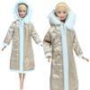 Winter Long Coat for Barbie Doll Hoodies 1/6 12 Inch Dolls Clothes Girl Toy