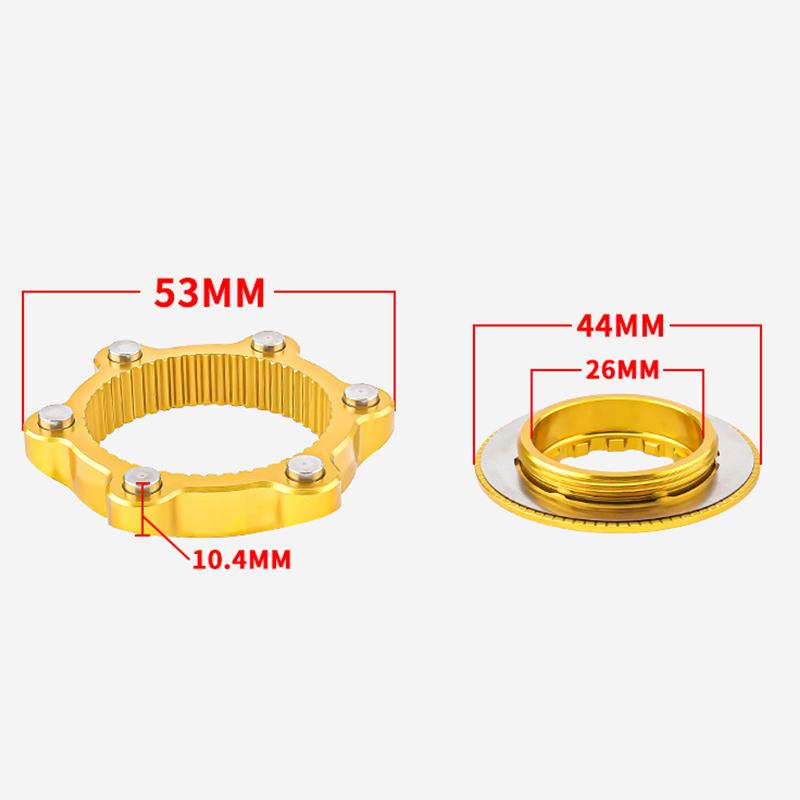 Велосипедный адаптер Centerlock на 6 отверстий Преобразование втулки горного велосипеда с Centerlock на 6 болтов Ротор дискового тормоза Велосипедные аксессуары