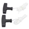 2pcs Lawnmower Recoil Pull Starter Handle 1.5m Cord Rope Mower Accessories