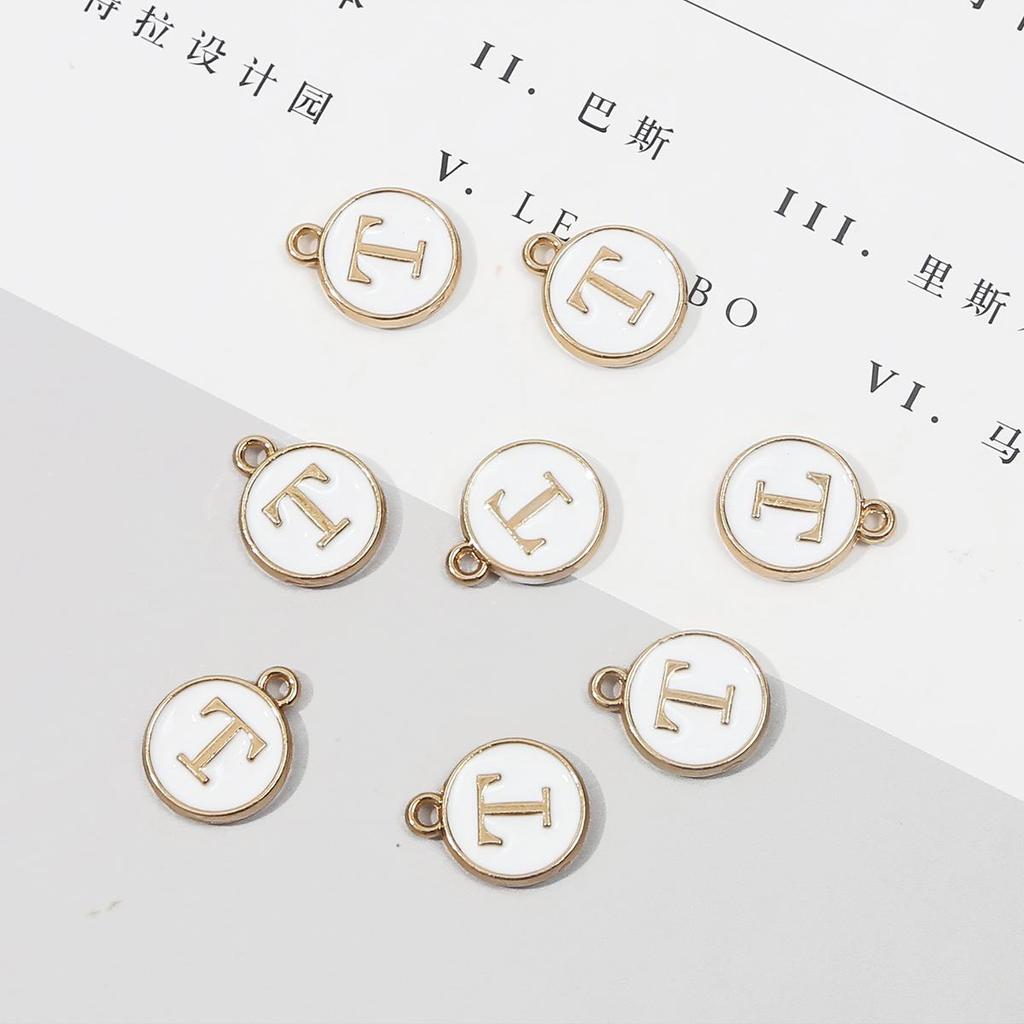 10 шт., металлическая эмаль, английские буквы, подвески, подвеска для самостоятельного изготовления ювелирных изделий, ожерелье, браслет, аксессуары