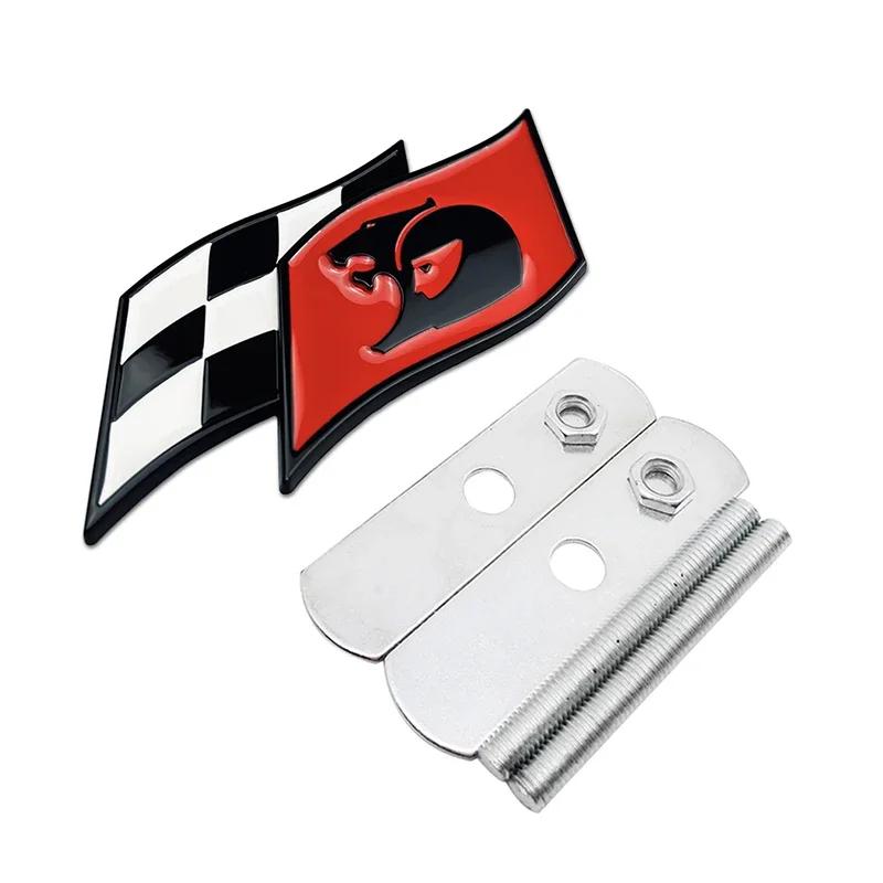 Car Front Grille Emblem Tail Box Metal Bagde Sticker