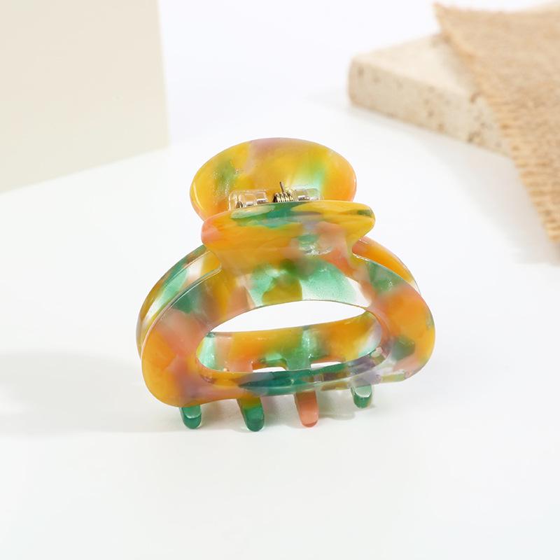 Ретро французская черепаховая заколка для волос из ацетата с полостью для боковой челки