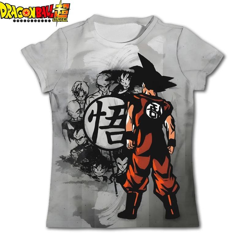 Детская футболка Dragon Ball Супер Сайян Мужская Футболка для Мальчиков Подростковая Одежда Goku Kakarot Vegeta Уличная Рубашка