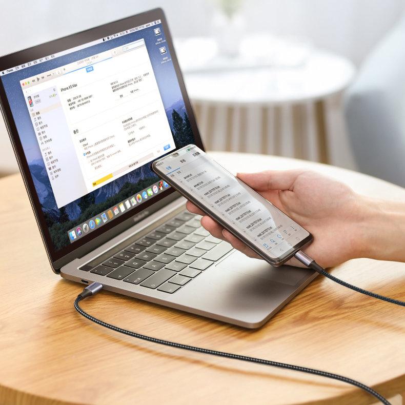 Ugreen US316 Gray 3M USB-C to USB-C Cable 100W Power Delivery & Quick Charge 5A, 480Mbps Data Transfer