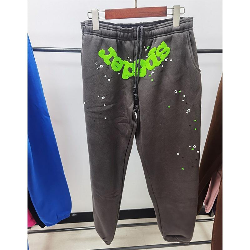 New pullover print American trend street heavy loose men's and women's hooded sweater set