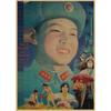 Большой Декоративный Постер из Крафт-Бумаги с Изображением Lei Feng для Ресторанов, Баров и Закусочных