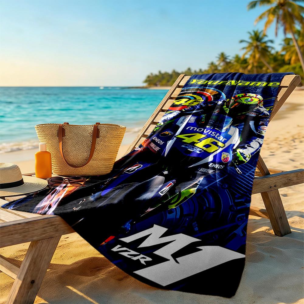 Doctor46 Customizable Name Beach Towel Super Soft Microfiber Quickdry Fabric Suitable For Sports Travel Swimming Yoga Bathroom Beach And Pool
