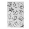 8 PCS Cute Animal Heat Shrink Sheets White Different Patterns Shrink Plastic Sheets Colorable Shrinky Art Paper Creative Craft