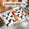 Other Similar Designs Theme Crystal Velvet Rug Personalized Custom Name Text Soft Floor Mat Home Decor