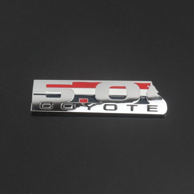 Applicable to GT car logo, tail label, metal 5.0 displacement standard, commemorative edition, side label, leaf plate label, upgrade label