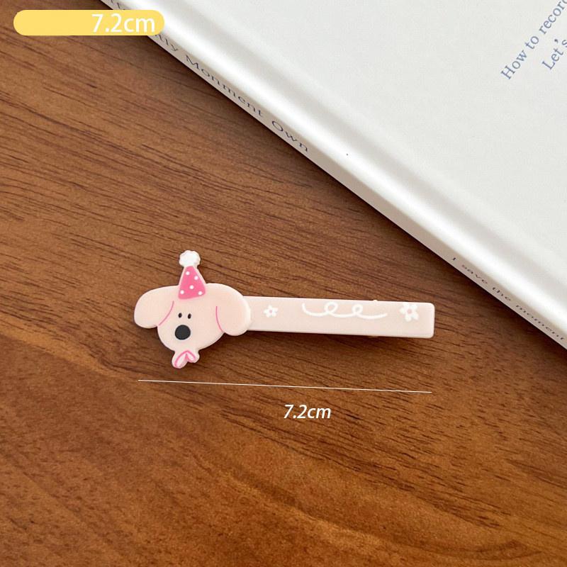 Cartoon Big Eyes Plush Ball Hairpins for Women Girls Funny Rainbow Color Ugly Doll Bangs Side Duck Bill Clips Barrettes Headwear