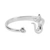 Open Ring Cat Shape Adjustable Lightweight Cute Fashionable Women Ring for Daily Party