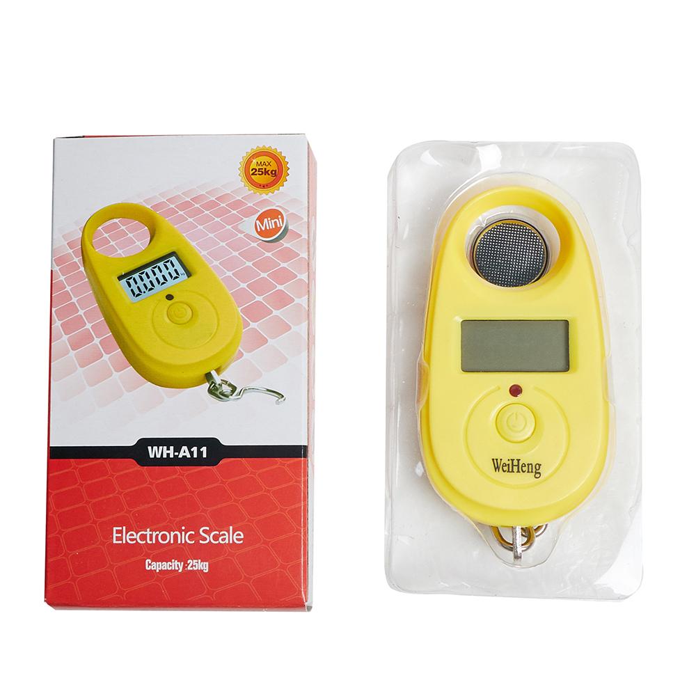25 кг 5 г Мини цифровые весы Электронные весы для рыбалки Карманные весы для багажа Подвесной крючок Мини ЖК-весы