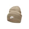 Nike Однотонная Hat с узором из логотипа, декоративная хлопковая пряжа, унисекс, коричневая FB6528-247
