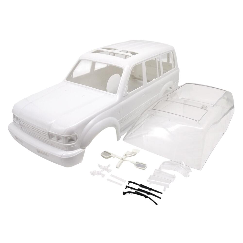 Белый кузов автомобиля LC80 313 колесная база CX10 TRX4 для 1 10 скалолазного RC автомобиля Запчасти Белый