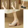 Summer Fashion Thick Heel Sandals For Women With Round Toe And Rubber Sole
