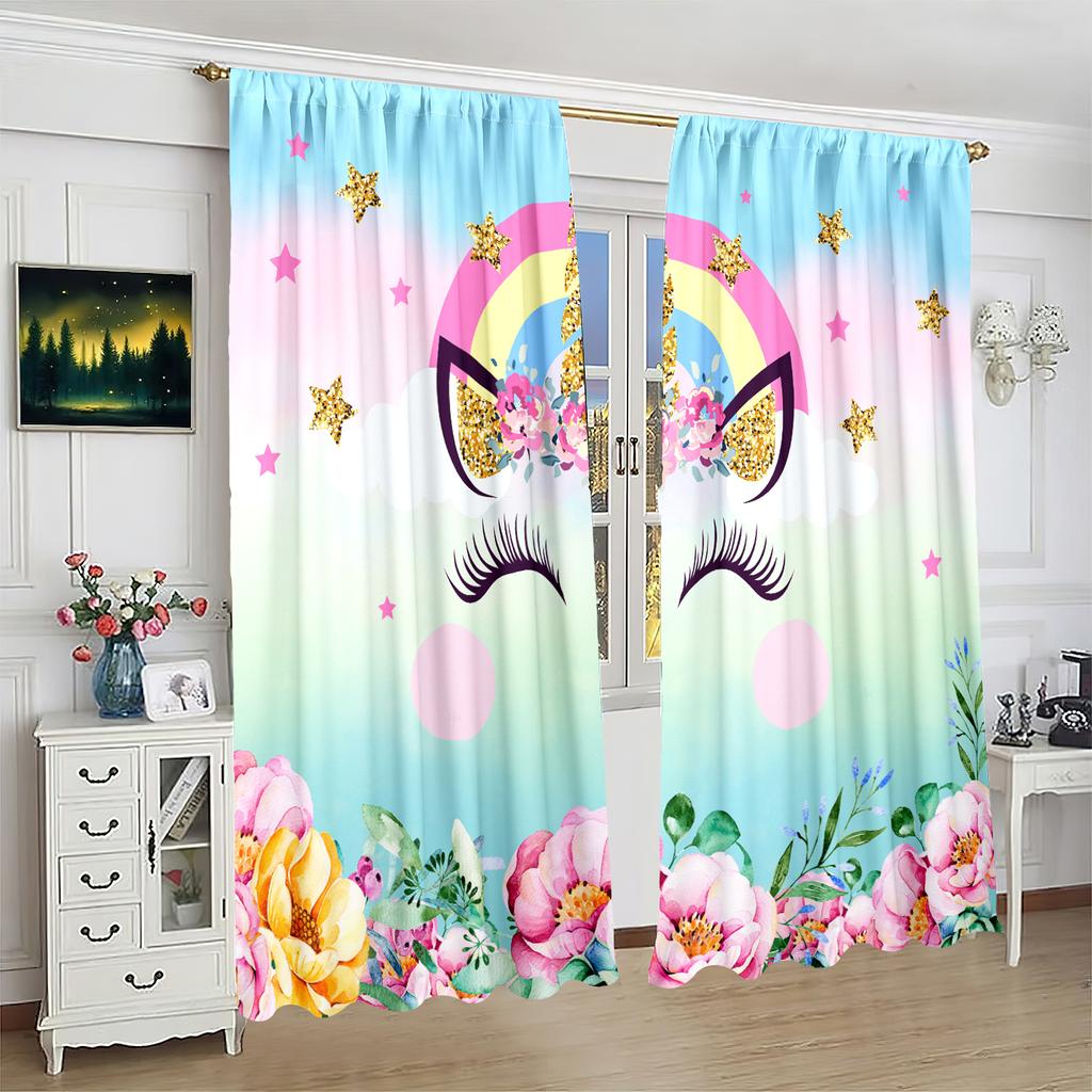 2 шт. - на заказ - напечатанная штора - материал полиэстер - для спальни гостиной кабинета занавеска, препятствующая приватности