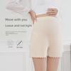 "Ice Silk Maternity Shorts: Thin, Belly-Supporting, Outdoor, Summer Style, Loose, Anti-Exposure Leggings."