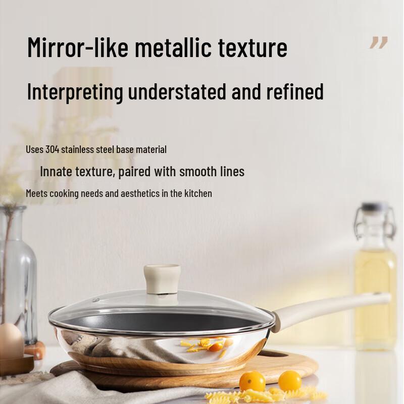 SUPOR Non-Stick Titanium Frying Pan with Lid