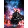Полный 5D Diy Алмазная картина «Поезд в ночи» Вышивка крестиком Домашний декор Ручной подарок Подарок