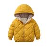 Autumn and Winter Children's Cotton Padded Clothes for Boys and Girls Cotton Padded Clothes for Neutral Velvet Warm Coat for Children Diamond Plaid