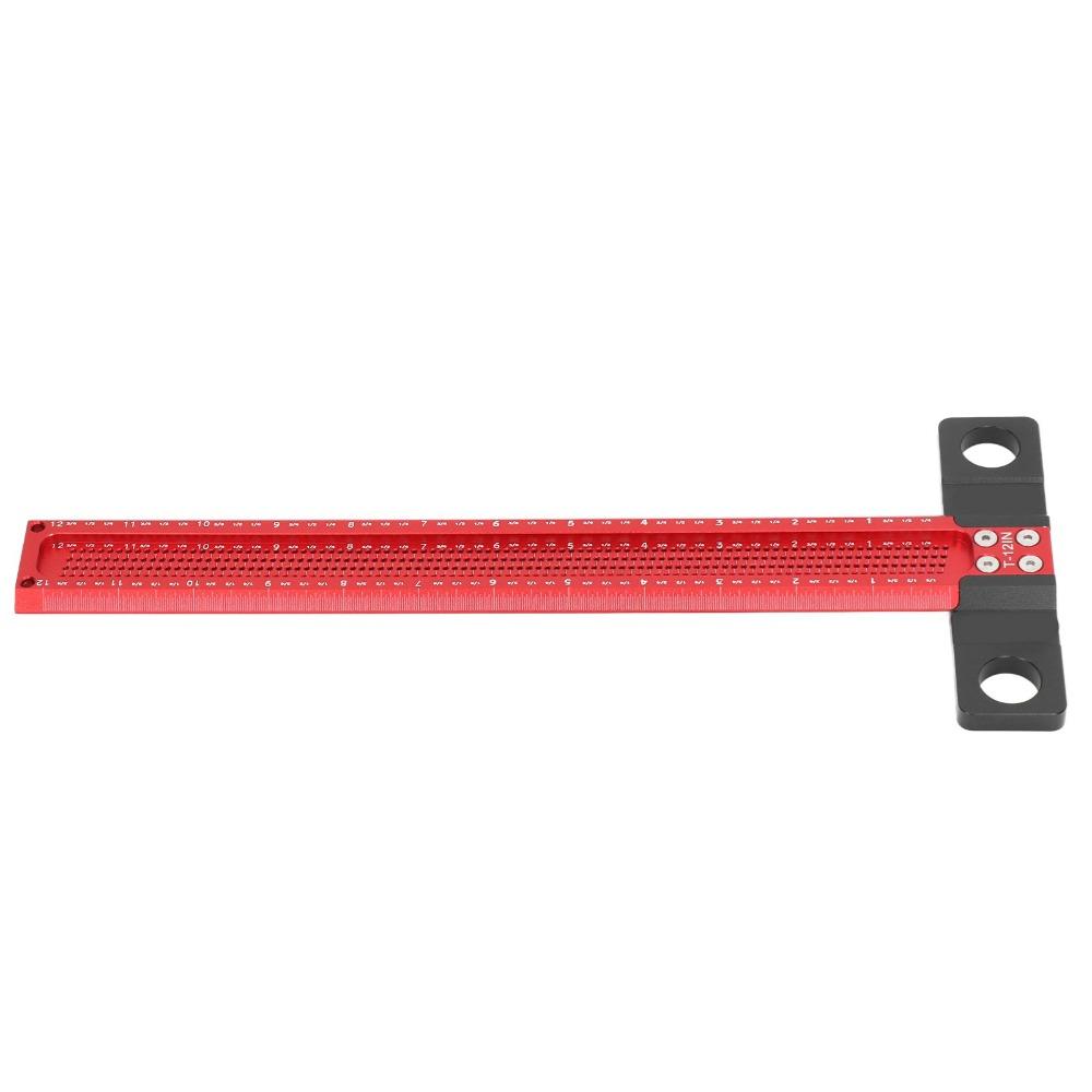 T-Type T Ruler 12 Inch Woodworking Ruler Convenient Precision Marking Tool Layout