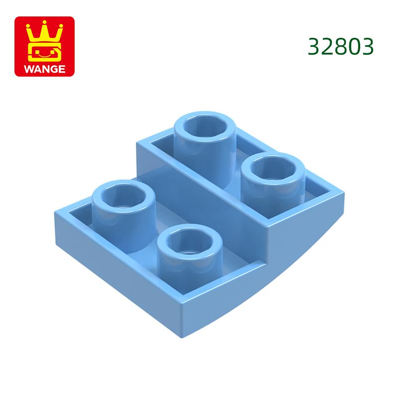 Нетоксичный 150 шт./лот 32803 Наклонный изогнутый 2x2x2/3 Строительный блок Moc Цветные аксессуары Совместимы с Brick DIY Детская игрушка