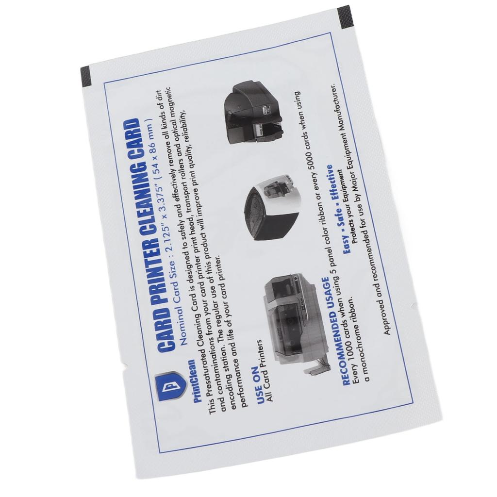 50pcs Credit Card Reader Cleaner POS Swipe Terminal Cleaning Cards for ATM Machines Card Printers