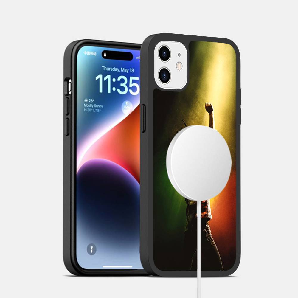Bob Marley Singer Magnetic Matte Phone Case For iPhone 16 17 15 14 13 12 11 For Magsafe Wireless Charge Cover
