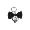 1 шт. брелок в виде сердца с бантом, эстетический бант, брелок для кошелька, сумки, подвески, наушники, камера, автомобильные ключи, аксессуары