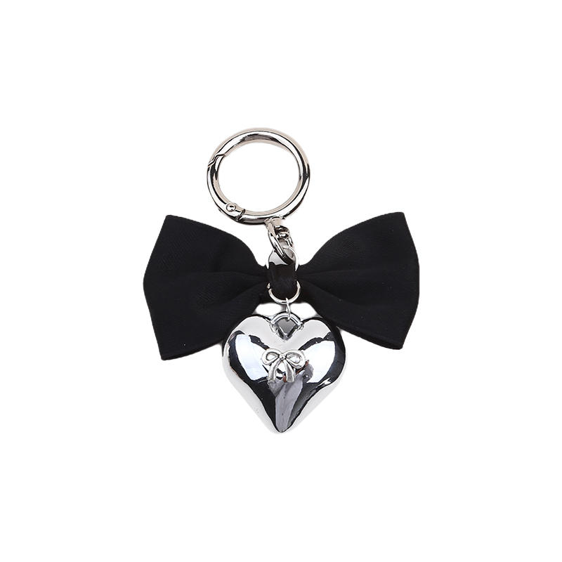 1 шт. брелок в виде сердца с бантом, эстетический бант, брелок для кошелька, сумки, подвески, наушники, камера, автомобильные ключи, аксессуары