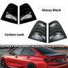 Для BMW 3 серии Седан F30 318i 320i 325i 2013- 2 шт. ABS Накладка-жалюзи на заднее боковое окно Автомобильный вентиляционный козырек Задняя боковая накладка