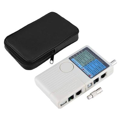 Bewinner Сетевой Тестер, 4-в-1 Функция, Тестер RJ45/RJ11/USB/BNC, Сетевой Мульти-Кабельный Тестер Детектор