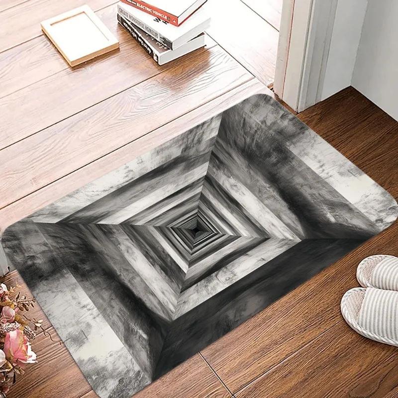 3D Illusion Printing Non Slip Small Rug Waterproof Easy Clean Floor Mat for Indoor Outdoor Use Durable Home Decor Fashionable